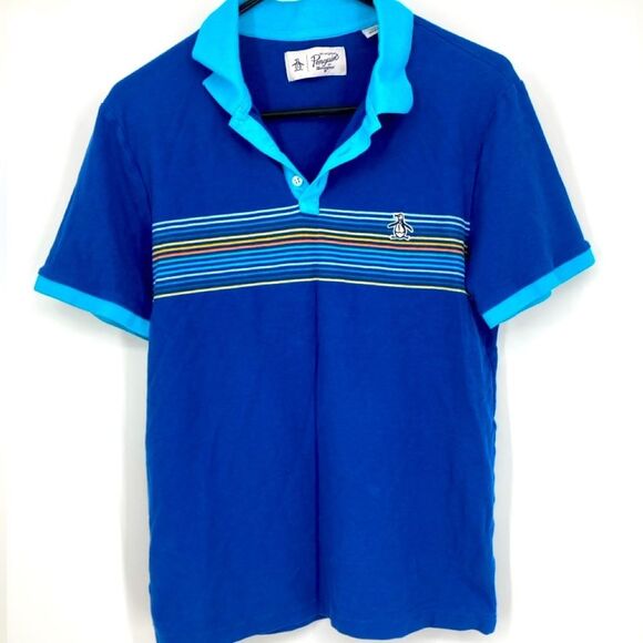 Original Penguin Men's Blue Polo Shirt Size M - Picture 2 of 7